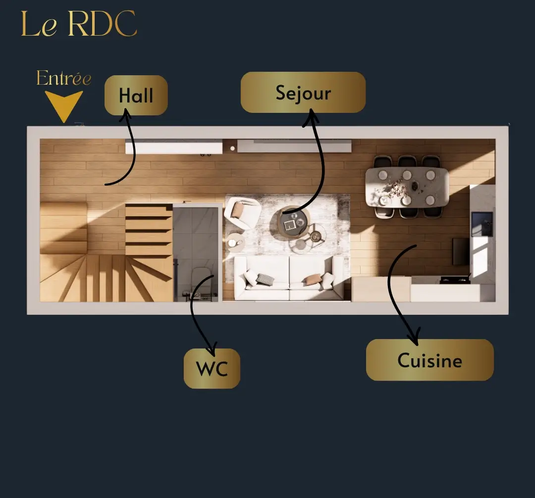 Plan Duplex F3 (RDC)